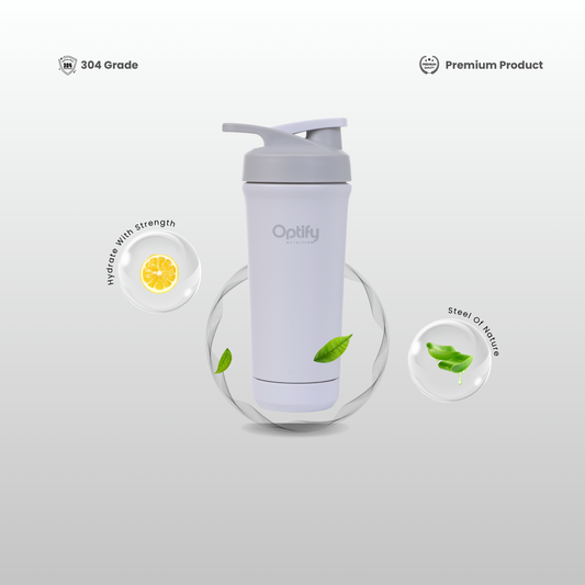 Premium Steel Shaker White