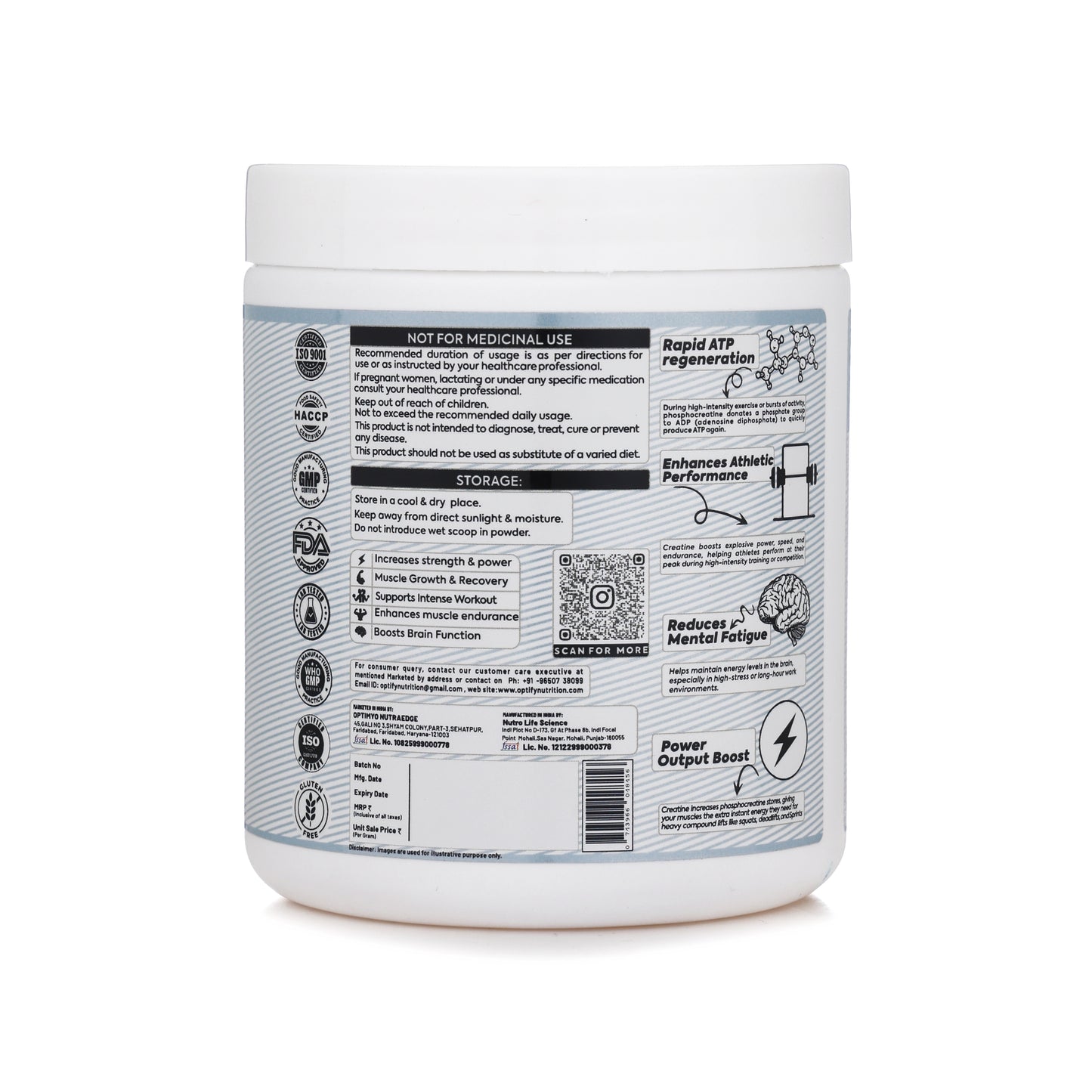 Creatine monohydrate Blueberry
