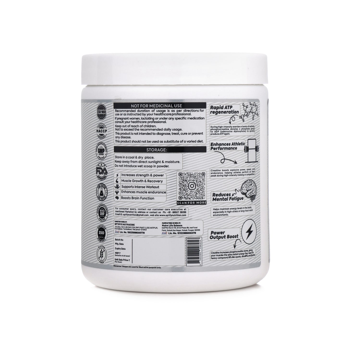 Creatine monohydrate Unflavoured