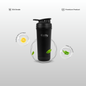 Premium Steel Shaker Black